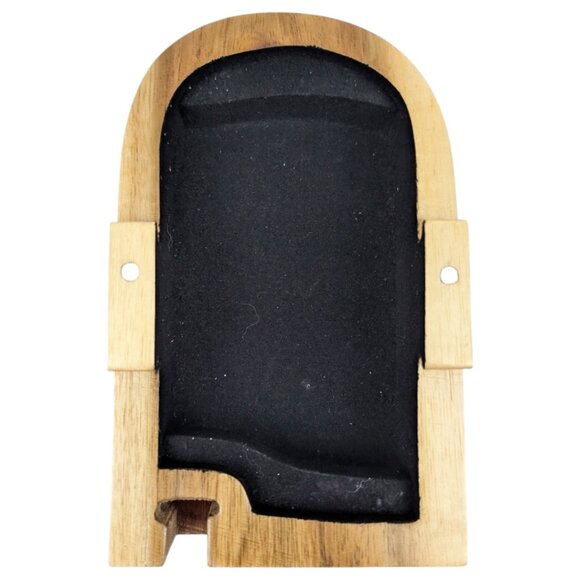 Carver Dans Wood Bulldog Puzzle Trinket Box Brown Hand Carved Hidden Stash Box - Picture 10 of 14